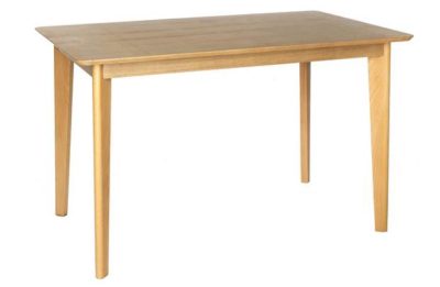 Hygena Retro Dining Table - Solid Beech/Ash Veneer